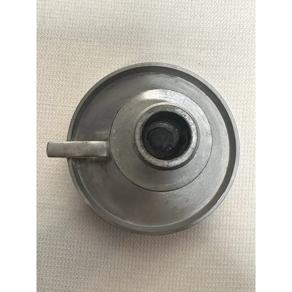 Vintage John G Groot Candle Holder Pewter 4” Chamberstick Metal Stamped